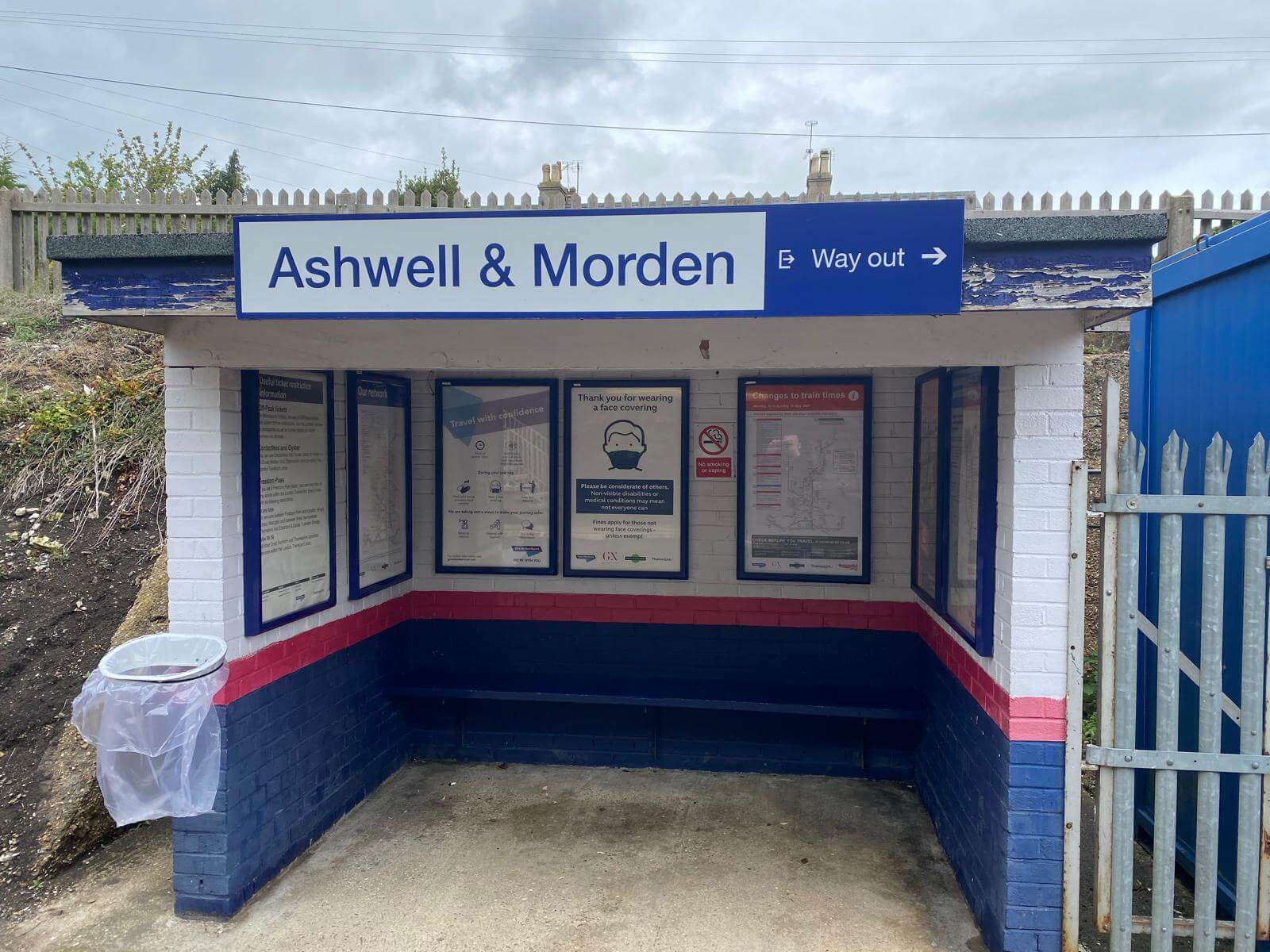 Waiting Shelter Refurbishment – Ashwell and Morden Station